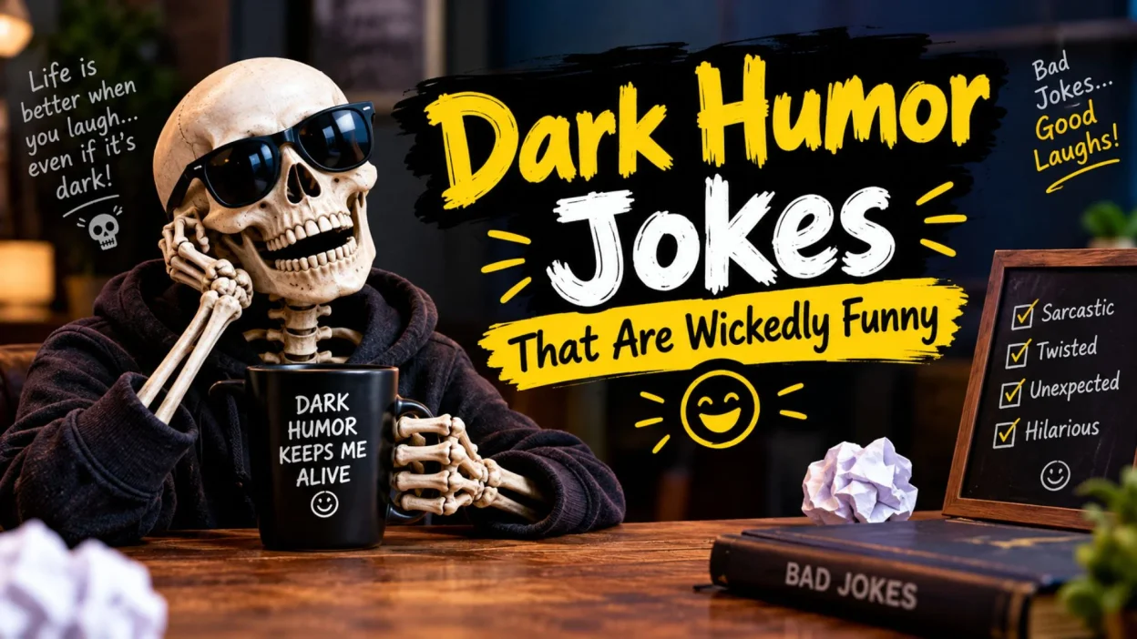 Dark humor jokes that are wickedly funny