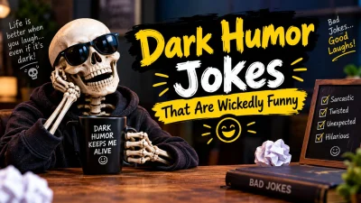 Dark humor jokes that are wickedly funny