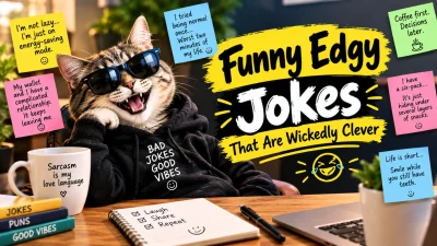 Funny edgy jokes that are wickedly clever