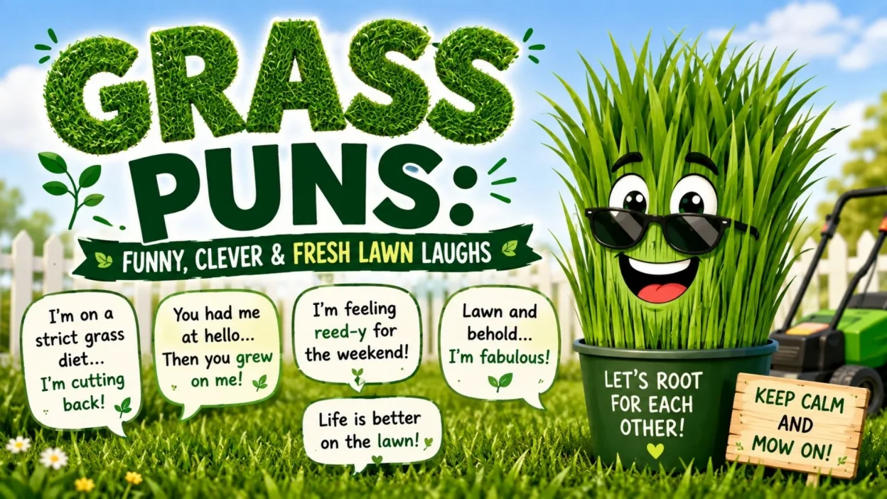 Funny grass puns and clever lawn jokes