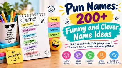 200+ funny and clever pun name ideas